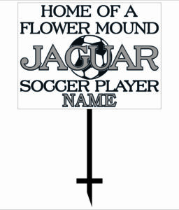 Lady Jag Soccer Yard Sign