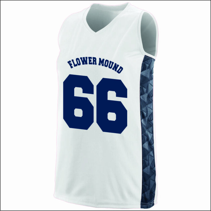 Flower Mound Lacrosse Youth Girls White Jersey