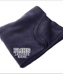 Lady Jag Soccer navy Fleece Polar Blanket