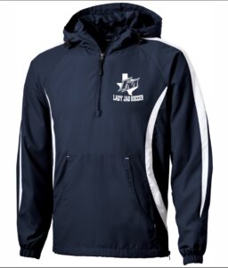 Lady Jag Soccer 1/4 Zip Hooded Windbreaker Pullover