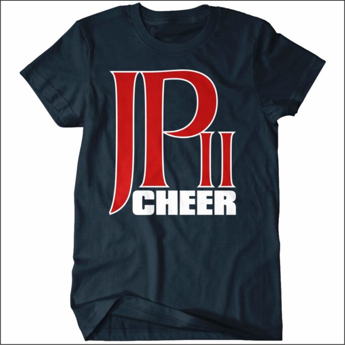 JPII Cheerleader T-Shirt Navy **REQUIRED FOR ROOKIES**