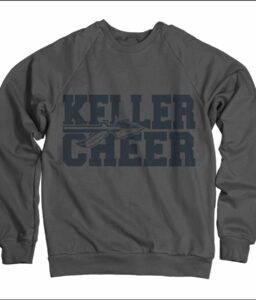 **OPTIONAL** KELLER CHEER GREY COMFORT COLOR SWEATSHIRT