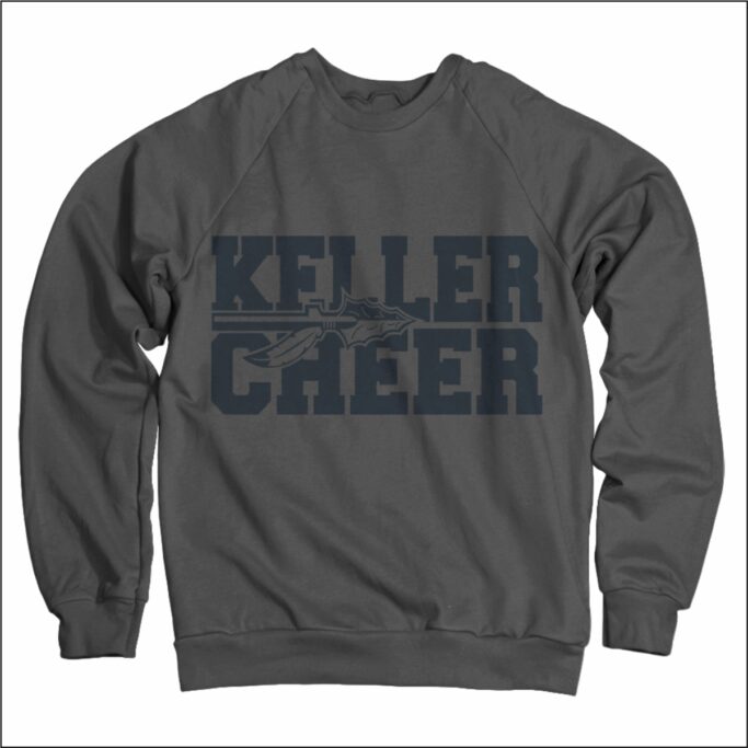 **OPTIONAL** KELLER CHEER GREY COMFORT COLOR SWEATSHIRT