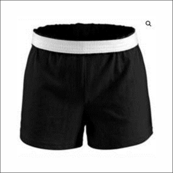 PANTHER CREEK CHEER BLACK SOFFE SHORTS