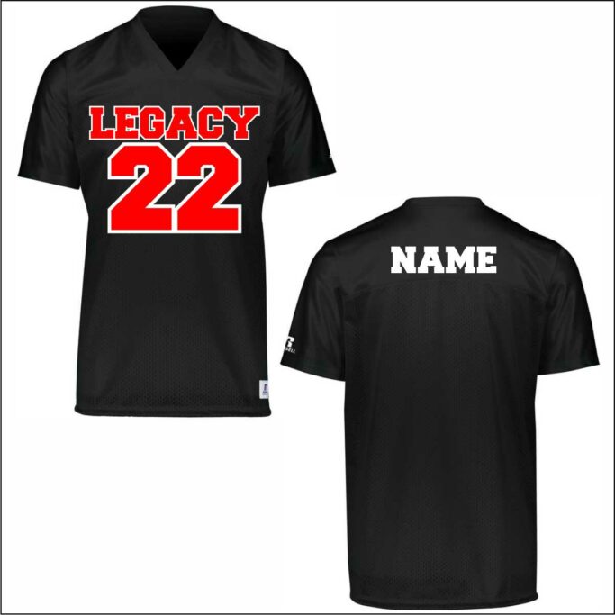 LEGACY CHEERLEADING LADIES FIT FOOTBALL JERSEY **REQUIRED IF NEEDED**