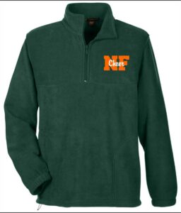 NAAMAN CHEER DARK GREEN 1/4 ZIP PULLOVER **REQUIRED IF NEEDED**