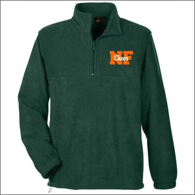 NAAMAN CHEER DARK GREEN 1/4 ZIP PULLOVER **REQUIRED IF NEEDED**