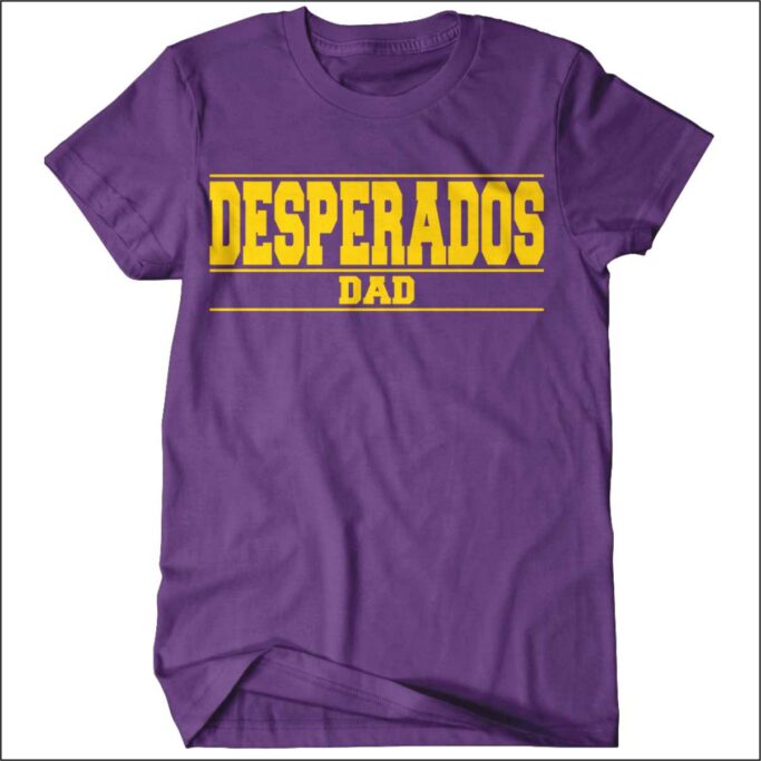 DESPERADOS 100% COTTON PURPLE T-SHIRT