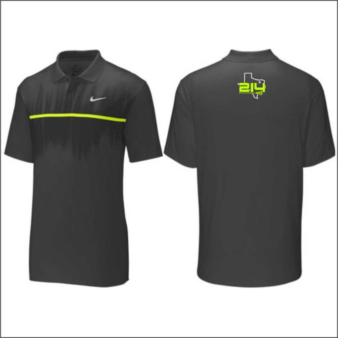 214 LACROSSE MEN'S NIKE DRY VAPOR POLO WITH LOGO EMBROIDERED ON BACK NECK