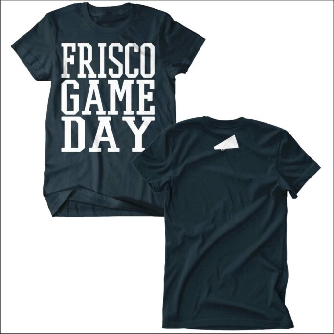 **OPTIONAL** FRISCO CHEER NAVY COMFORT COLOR T-SHIRT