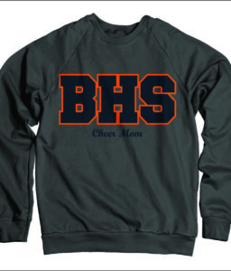 **OPTIONAL** BRIDGELAND CHEER GRAY COMFORT COLOR SWEATSHIRT
