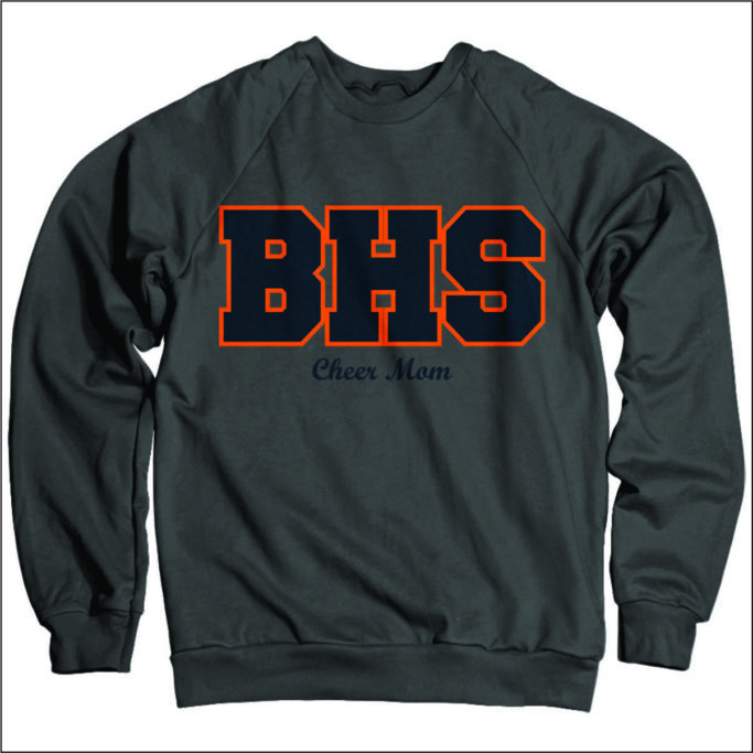 **OPTIONAL** BRIDGELAND CHEER GRAY COMFORT COLOR SWEATSHIRT