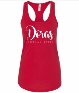**REQUIRED IF NEEDED** BAILADORAS HEATHER RED KEYHOLE TANK