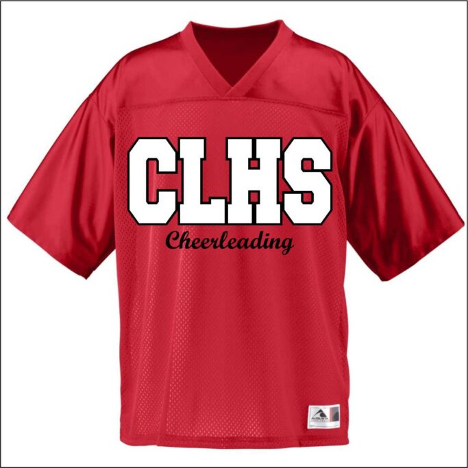 **REQUIRED** RED CLHS FOOTBALL JERSEY