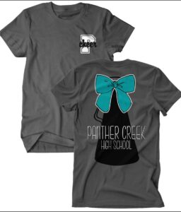 **REQUIRED** PANTHER CREEK CHEER GRAY T-SHIRT