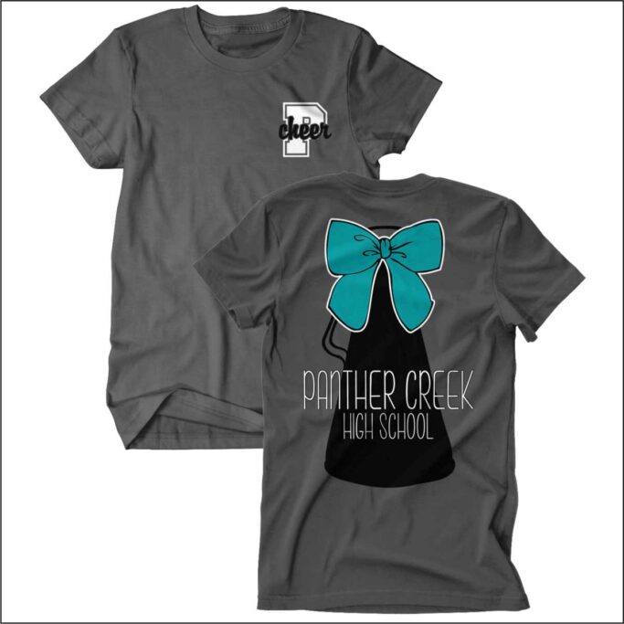 **REQUIRED** PANTHER CREEK CHEER GRAY T-SHIRT