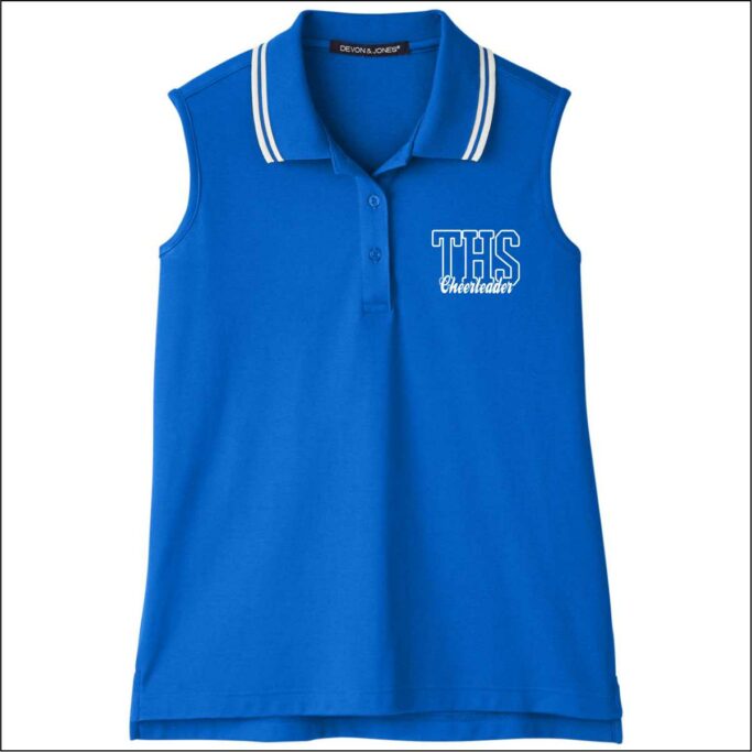 TURNER CHEER ROYAL EMBROIDERED POLO **REQUIRED**