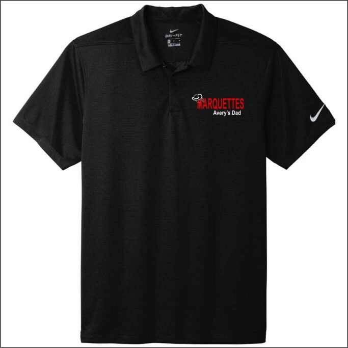 MARCUS MARQUETTE BLACK NIKE POLO