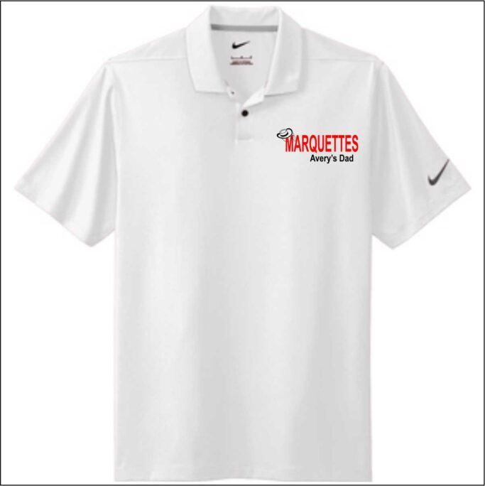 MARCUS MARQUETTE BLACK NIKE POLO - Image 3
