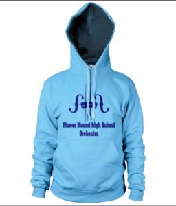 FLOWER MOUND ORCHESTRA COLUMBIA BLUE HOODIE