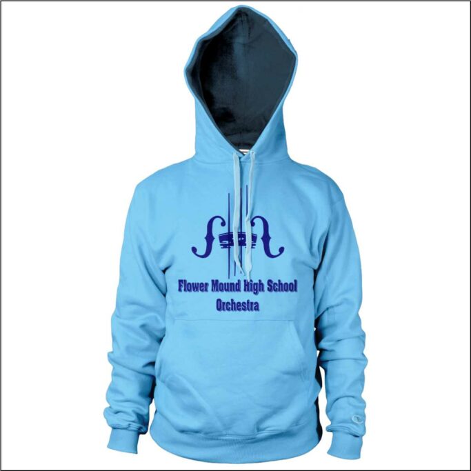 FLOWER MOUND ORCHESTRA COLUMBIA BLUE HOODIE