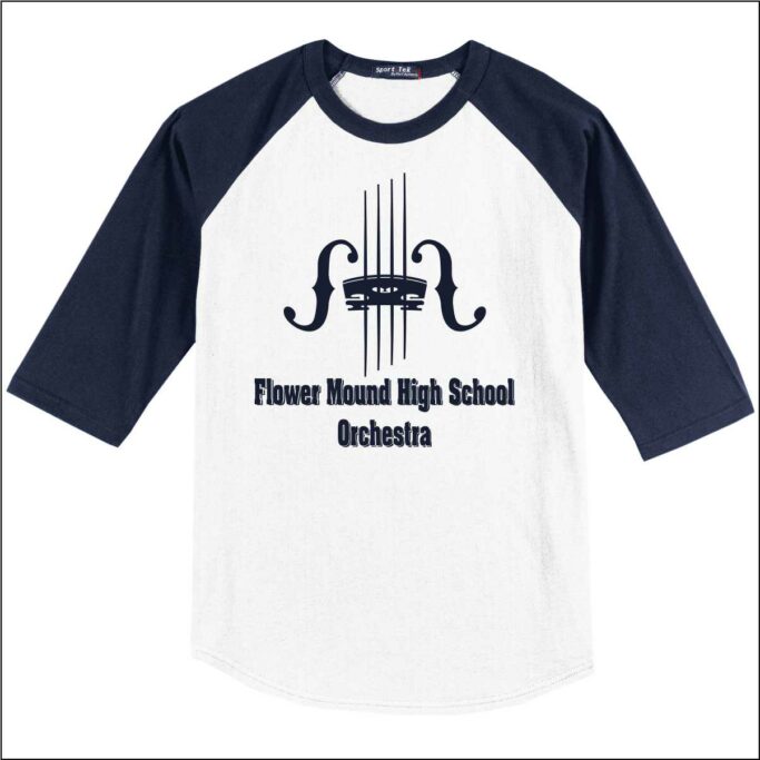 FLOWER MOUND ORCHESTRA RAGLAN BASEBALL T-SHIRT