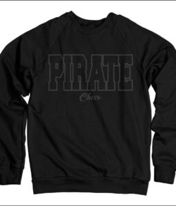 CRANDALL MIDDLE SCHOOL CHEER BLACK COMFORT WASH SWEAT SHIRT **OPTIONAL**