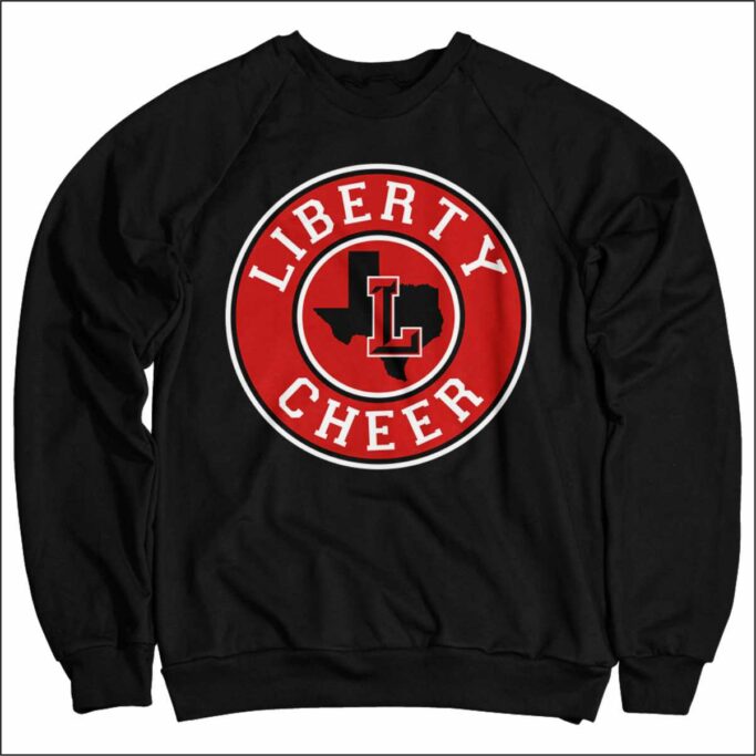 LIBERTY HIGH SCHOOL CHEER BLACK SWEATSHIRT **OPTIONAL**
