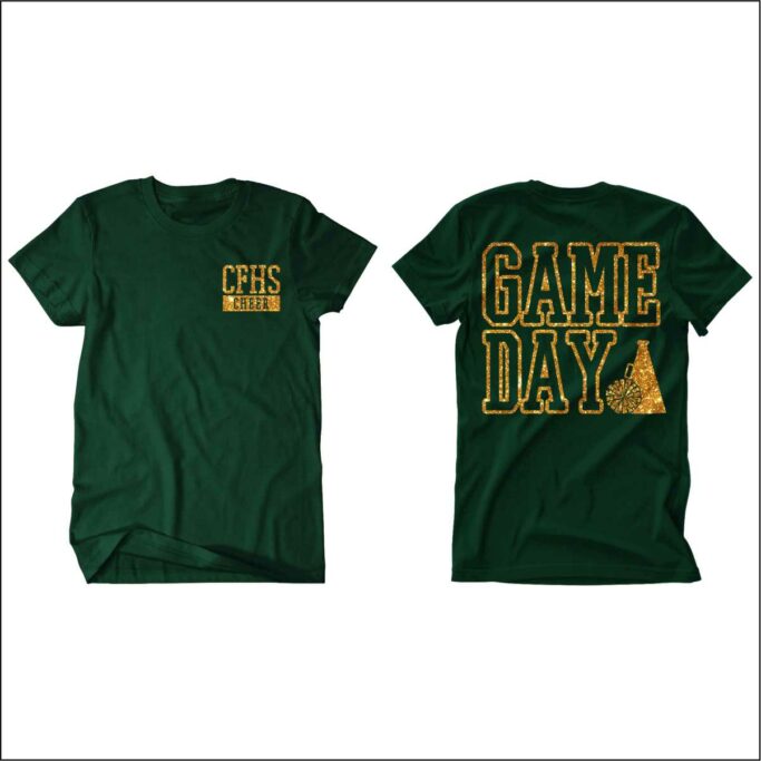 CY FALLS CHEER DARK GREEN T-SHIRT **REQUIRED**