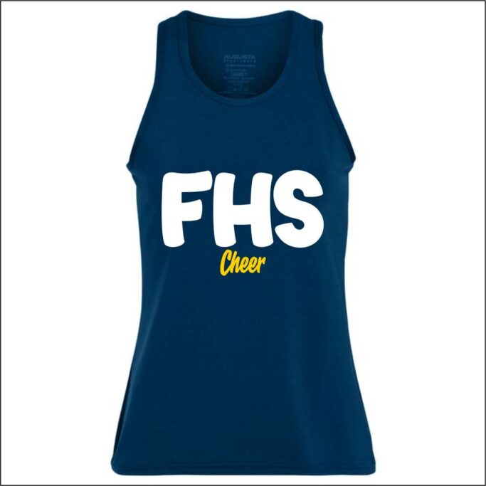 FRISCO CHEER NAVY RACERBACK  TANK **REQUIRED**
