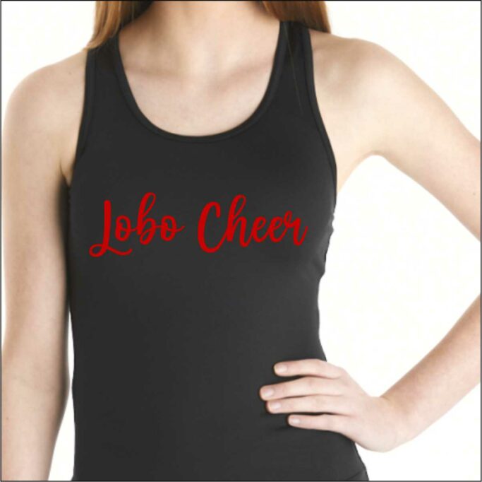 **REQUIRED** LANGHAM CREEK CHEER BLACK RACER BACK TANK