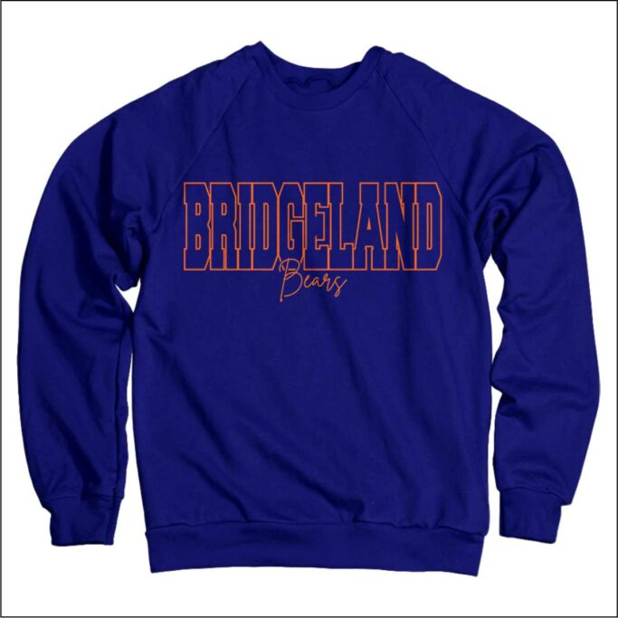 **OPTIONAL** BRIDGELAND CHEER NAVY SWEATSHIRT