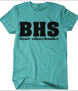 **REQUIRED** BRIDGELAND CHEER  TROPICAL BLUE DRI FIT T-SHIRT