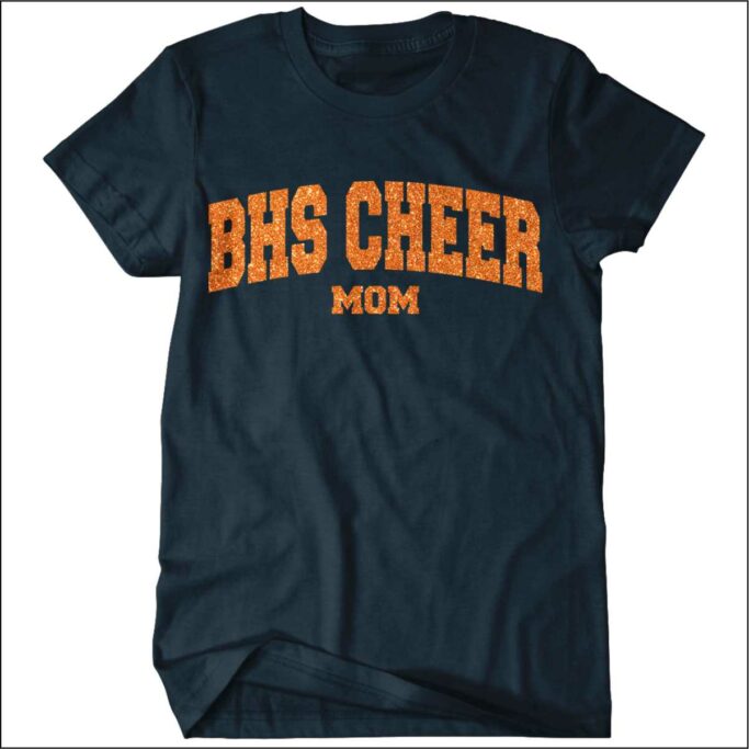 **OPTIONAL** BRIDGELAND CHEER MOM GLITTER T-SHIRT