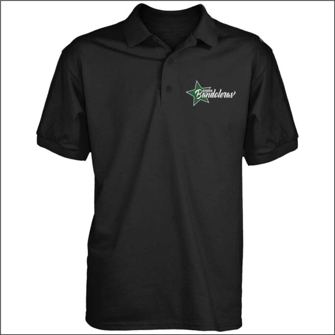 BERKNER BANDOLERAS BLACK DRI-FIT POLO