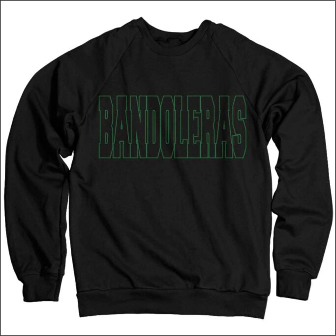 BERKNER BANDOLERAS BLACK EMBROIDERED SWEATSHIRT **OPTIONAL**