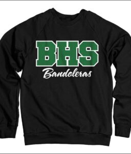BERKNER BANDOLERAS BLACK APPLIQUE SWEATSHIRT **OPTIONAL**