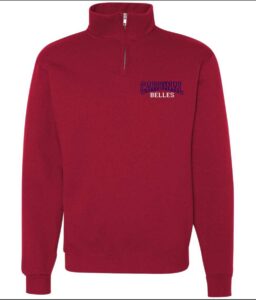 **OPTIONAL** JPII CARDINAL BELLE RED 1/4 ZIP