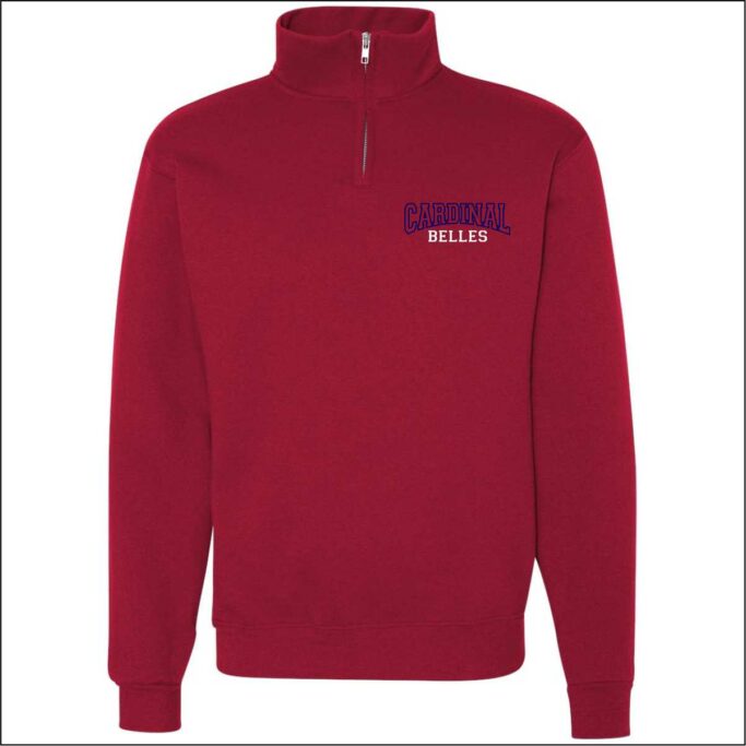 **OPTIONAL** JPII CARDINAL BELLE RED 1/4 ZIP