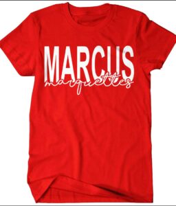 MARCUS MARQUETTE RED T-SHIRT