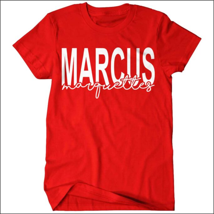 MARCUS MARQUETTE RED T-SHIRT