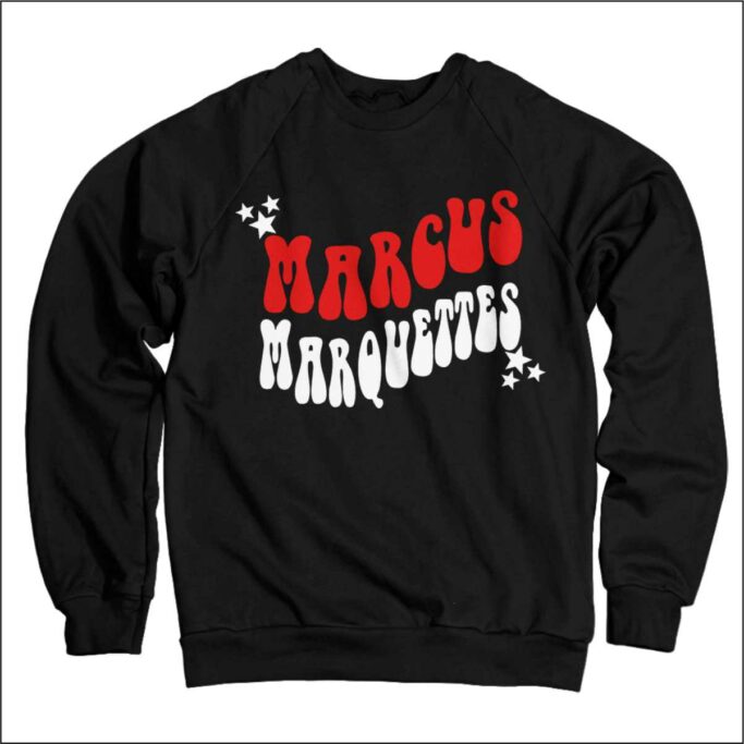 MARCUS MARQUETTE BLACK SWEATSHIRT