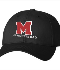MARCUS MARQUETTE BLACK BASEBALL HAT