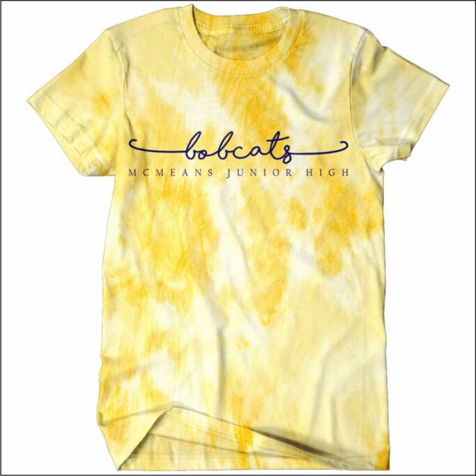 MCMEANS CHEER TIE DYE T-SHIRT