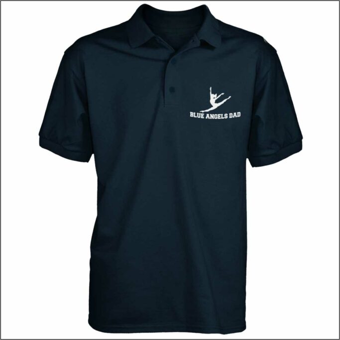LITTLE ELM BLUE ANGELS NAVY DAD'S POLO
