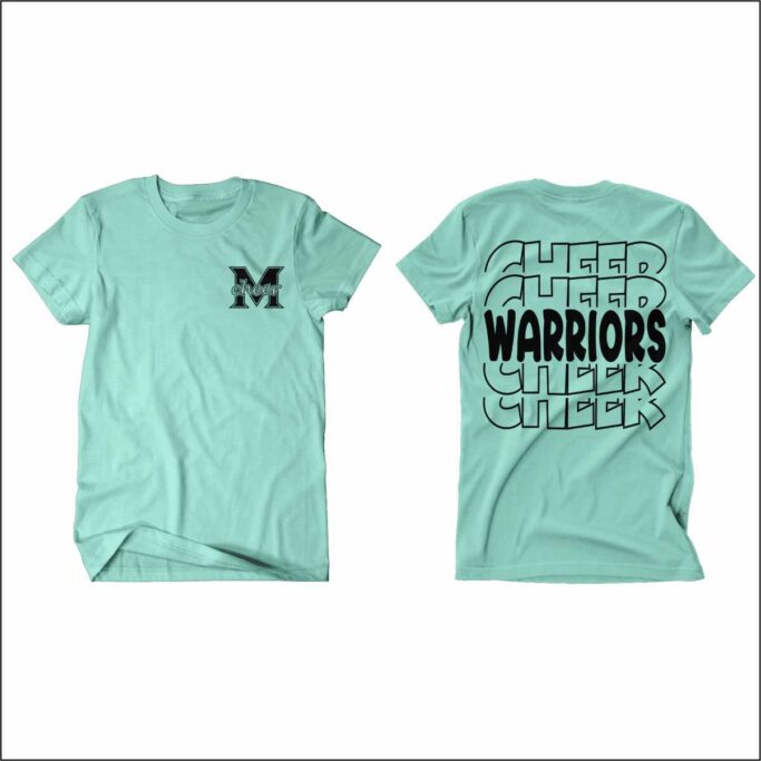 MEMORIAL HIGH SCHOOL CHEER CHALKY MINT COMFORT COLOR T-SHIRT **REQUIRED**