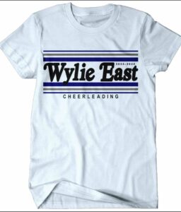 **REQUIRED** WYLIE EAST CHEER LIGHT BLUE T-SHIRT