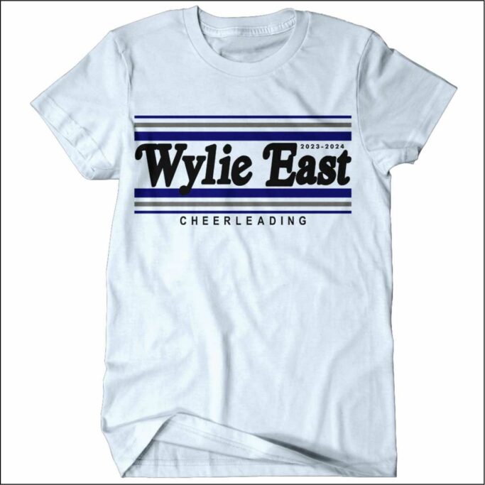 **REQUIRED** WYLIE EAST CHEER LIGHT BLUE T-SHIRT