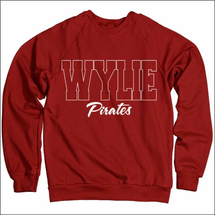 WYLIE CHEER CAYENNE COMFORT WASH EMBROIDERED SWEATSHIRT **OPTIONAL**