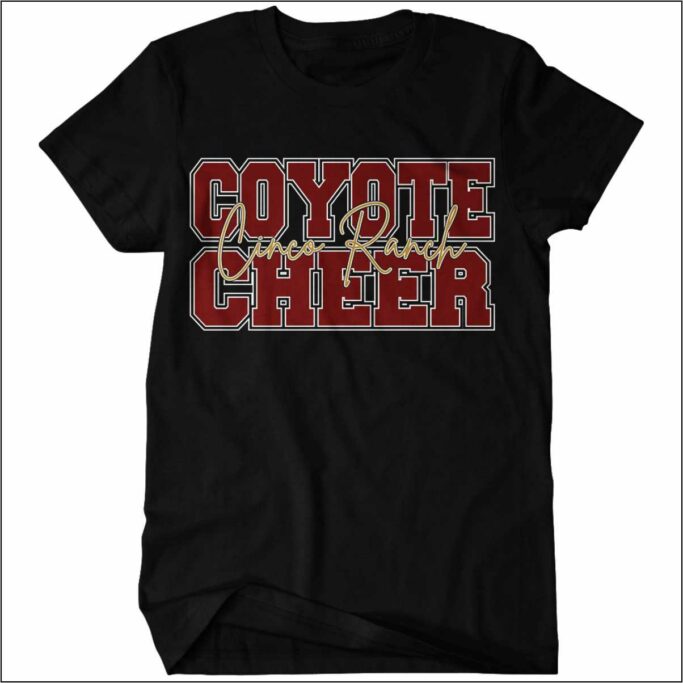 CINCO RANCH JR. HIGH CHEER BLACK T-SHIRT